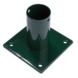 Giardino voet voor ronde tuinpaal groen 48 mm