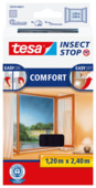 tesa Insect Stop raamhor met klittenband Comfort 120x240 cm antraciet
