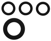 Gardena ringenset rubber 1/2 inch