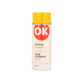 OK spuitlak hoogglans geel 400 ml