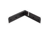 Waelbers stoelhoek 85x85 mm zwart 4 stuks