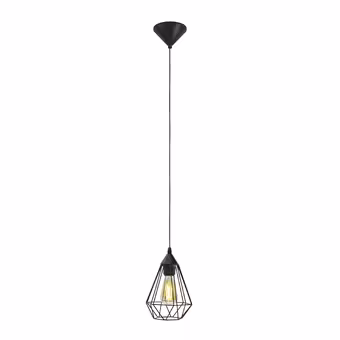 Eglo hanglamp Tarbes zwart Ø17,5 cm