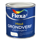 Flexa hout grondverf sneldrogend wit 250 ml