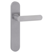 Gamma deurkruk set Kiev ovaal blind schild RVS