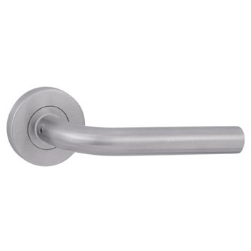 FSB deurknop vast op rozet - bolmodel - aluminium F1- ASL0802