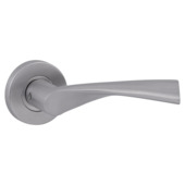 Gamma deurkruk set Sofia rond rozet RVS