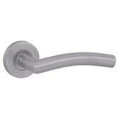 Gamma deurkruk set Trento rond rozet RVS