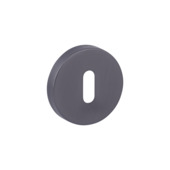 GAMMA sleutel rozet rond gun metal (RVS PVD)