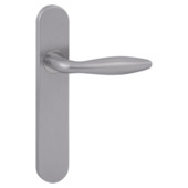 Gamma deurkruk set Japura ovaal blind schild RVS