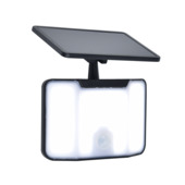 LUTEC wandlamp KOMBO Solar zwart 6W met bewegingssensor