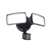 LUTEC wandlamp Chimera zwart 21W 2350 lumen met bewegingssensor