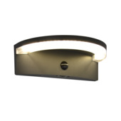 LUTEC wandlamp Vyzor Solar antraciet 7W 1000 lumen met bewegingssensor
