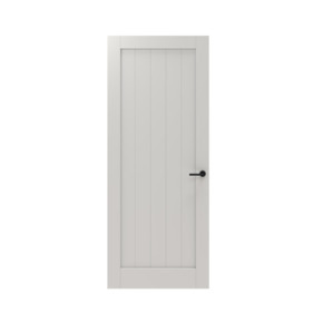Lundia binnendeur Frama Fyra 2A01 wit gegrondverfd opdek links 88 x 231,5 cm