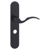 Deurkrukset Bologna WC 63/8 aluminium zwart