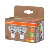 Osram LED GU10 spot 2W warm-wit, 2 stuks