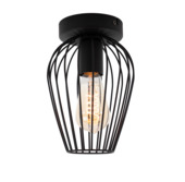 Plafondlamp Newtown E27 Ø16cm zwart