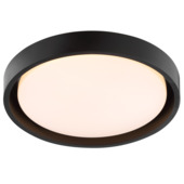 Brilliant LED plafondlamp Sonara zwart Ø31cm 12W