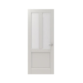 Lundia binnendeur Frama En 2G03 mat facet glas wit gegrondverfd opdek rechts 83 x 211,5 cm