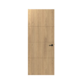 Lundia binnendeur Linj En CA01 light oak fineer opdek rechts 93 x 231,5 cm