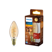 Philips LED kaars E14 2,7 W filament goud spiraal dimbaar