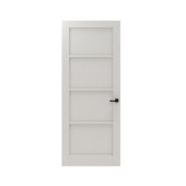 Lundia binnendeur Frama Tre 2A02 wit gegrondverfd opdek links 88 x 211,5 cm