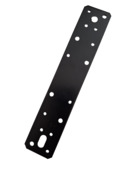 Waelbers koppelplaat 250x46 mm zwart