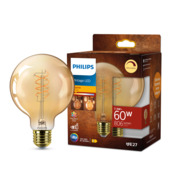 Philips LED globe E27 7 watt 2200K Amber dimbaar