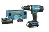 Makita 18V LXT klopboormachine DHP453RYJ (Incl. 2 accu's 1.5Ah + snellader en koffer)
