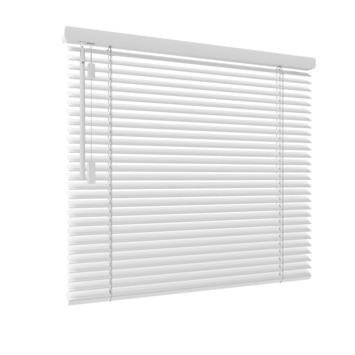 GAMMA houten jaloezie draaikiepraam kunststof/aluminium 6005 ijswit 25 mm