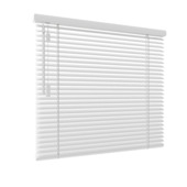 GAMMA houten jaloezie draaikiepraam hout 6005 ijswit 25 mm