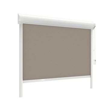 GAMMA rolgordijn draaikiepraam kunststof of aluminium 1185 bruin verduisterend op maat