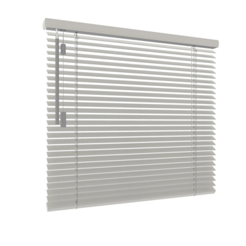 GAMMA houten jaloezie draaikiepraam kunststof of aluminium 6012 licht grijs 25mm  op maat