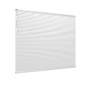 GAMMA dubbel plisségordijn gewoon raam 8219 wit verduisterend op maat