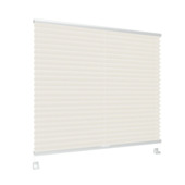 GAMMA enkel plisségordijn draaikiepraam hout 7228 wit lichtdoorlatend op maat