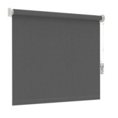 GAMMA rolgordijn draaikiepraam hout 1174 donker grijs verduisterend op maat
