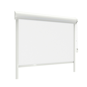 GAMMA rolgordijn draaikiepraam kunststof of aluminium 1063 wit lichtdoorlatend op maat