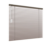 GAMMA aluminium jaloezie draaikiepraam kunststof of aluminium 5134 bruin 25mm  op maat