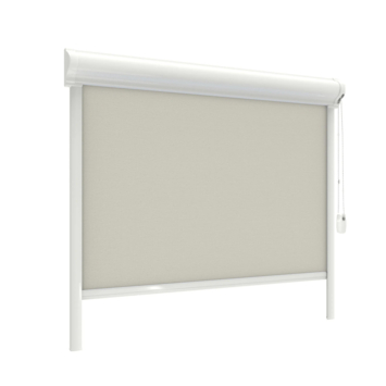 GAMMA rolgordijn draaikiepraam kunststof of aluminium 1051 licht taupe lichtdoorlatend op maat