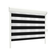 GAMMA duo rolgordijn draaikiepraam kunststof of aluminium 4030 zwart lichtdoorlatend op maat