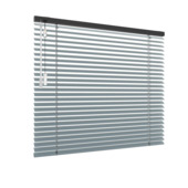 GAMMA aluminium jaloezie draaikiepraam hout 5131 blauw grijs 25mm  op maat