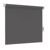 GAMMA rolgordijn draaikiepraam hout 1163 zwart verduisterend op maat