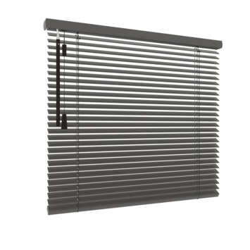 GAMMA houten jaloezie draaikiepraam hout 6011 donker taupe 25mm  op maat