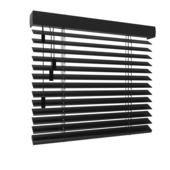 GAMMA houten jaloezie gewoon raam 6119 bamboe zwart 50mm  op maat