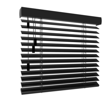 GAMMA houten jaloezie gewoon raam 6114 zwart 50 mm