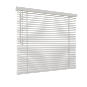 GAMMA houten jaloezie draaikiepraam kunststof/aluminium 6006 crème 25 mm