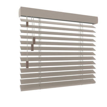 GAMMA houten jaloezie gewoon raam 6137 licht taupe 50mm  op maat