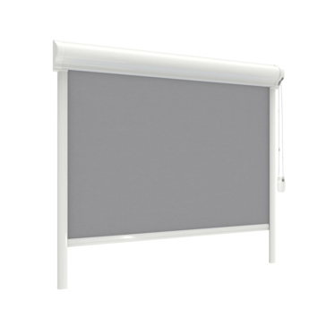 GAMMA rolgordijn draaikiepraam kunststof of aluminium 1156 donker grijs verduisterend op maat