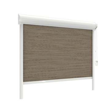 GAMMA rolgordijn draaikiepraam kunststof of aluminium 1072 licht bruin lichtdoorlatend op maat