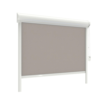 GAMMA rolgordijn draaikiepraam kunststof of aluminium 1167 bruin verduisterend op maat