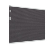 GAMMA dubbel plisségordijn gewoon raam 8235 zwart lichtdoorlatend op maat